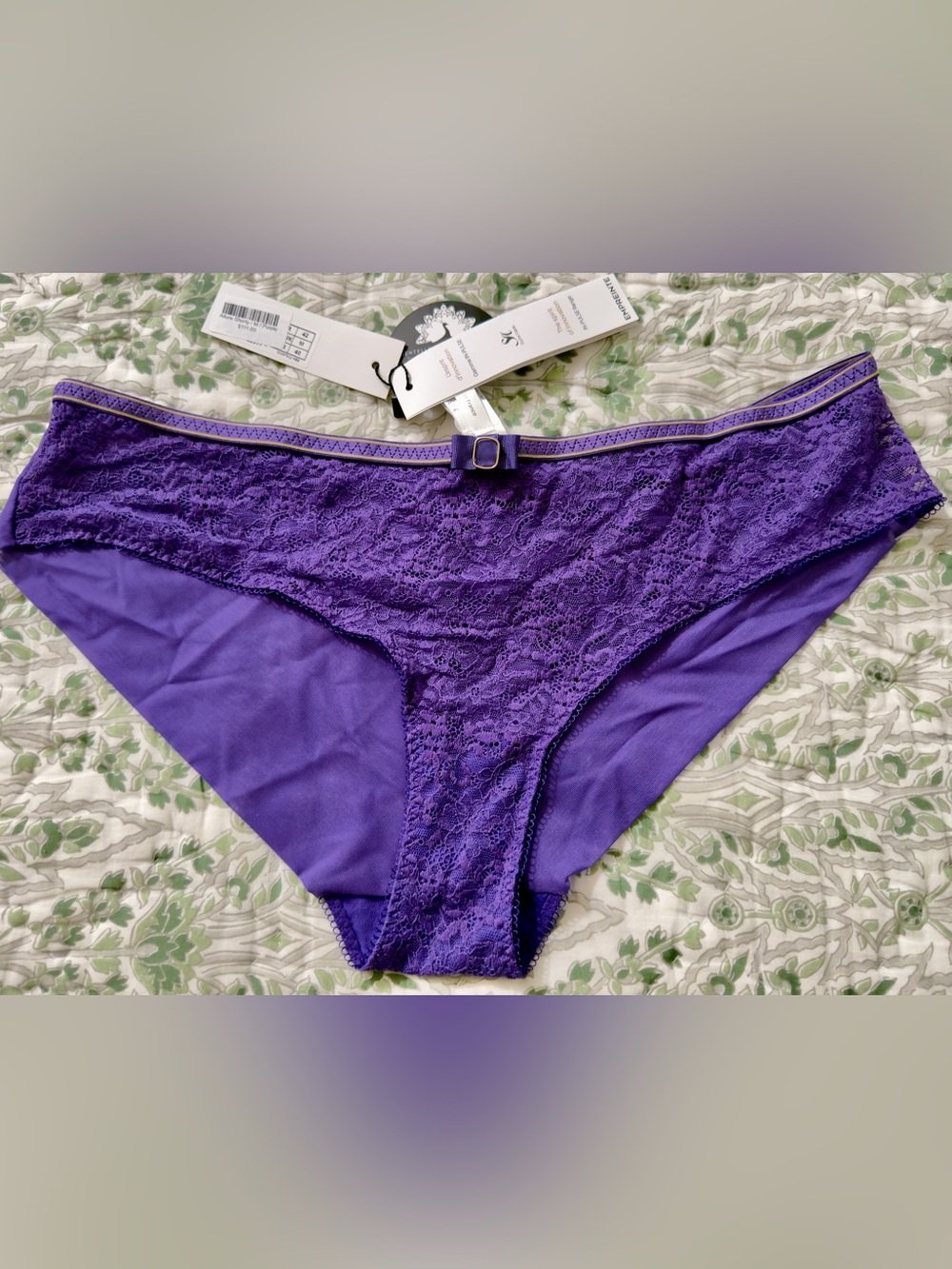 Allure Shorty / M/Purple
 / Bikini Panty with Decorative Bow